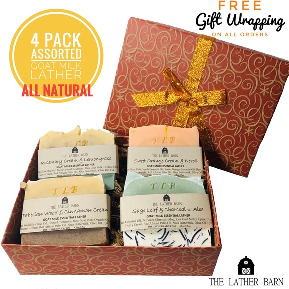 Chamomile Mint Cream & Lemon Goat Milk Lather - Picture 5 of 7